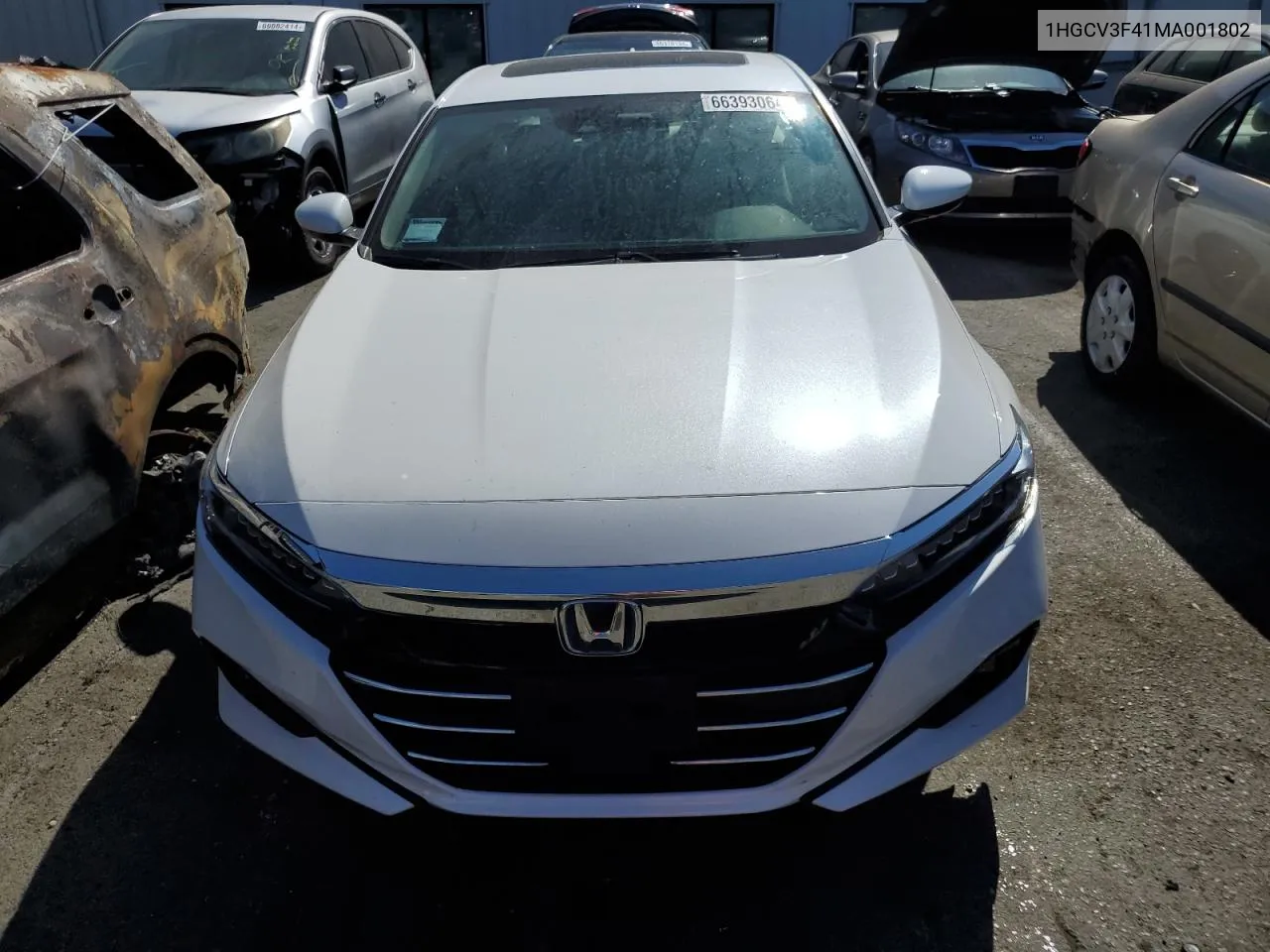 2021 Honda Accord Hybrid Ex VIN: 1HGCV3F41MA001802 Lot: 66393064