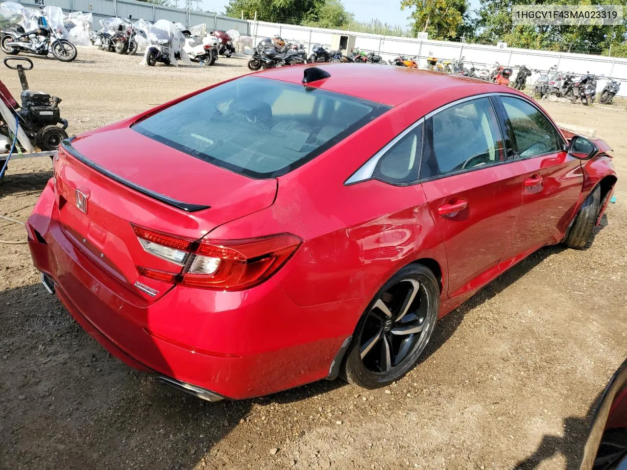 2021 Honda Accord Sport Se VIN: 1HGCV1F43MA023319 Lot: 66417194