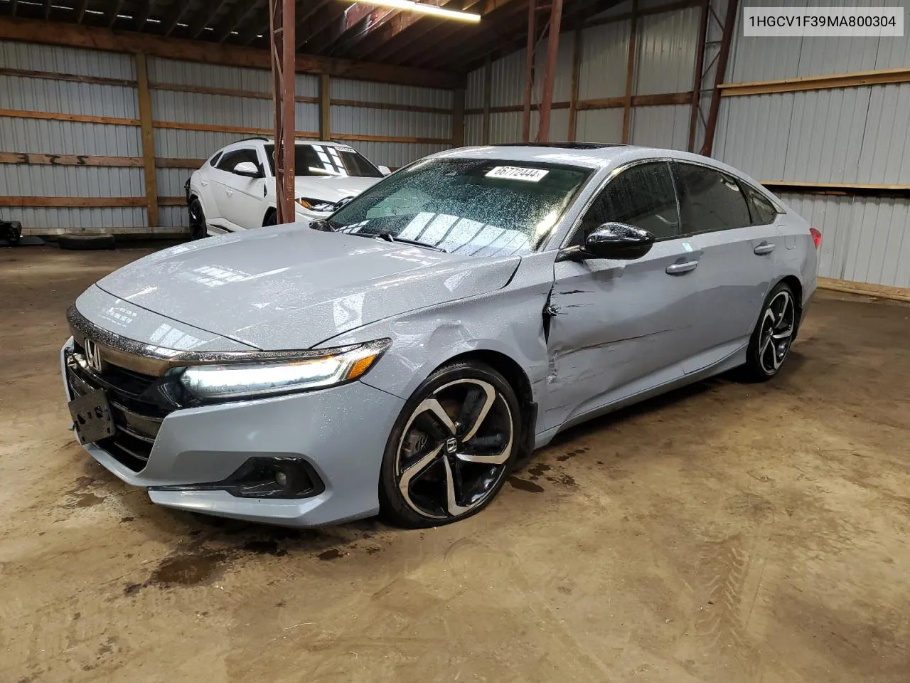 2021 Honda Accord Sport VIN: 1HGCV1F39MA800304 Lot: 66772444