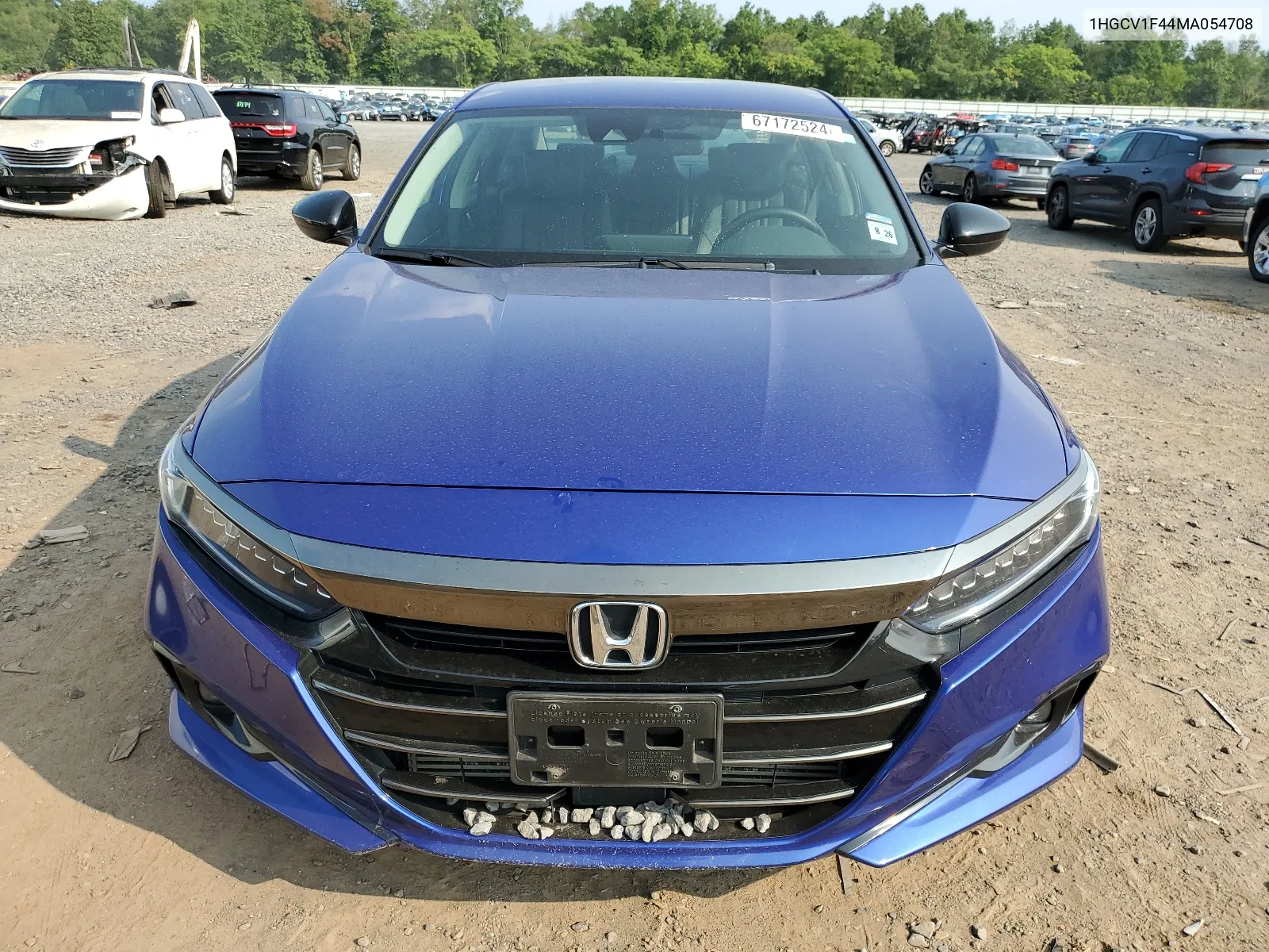 2021 Honda Accord Sport Se VIN: 1HGCV1F44MA054708 Lot: 67172524