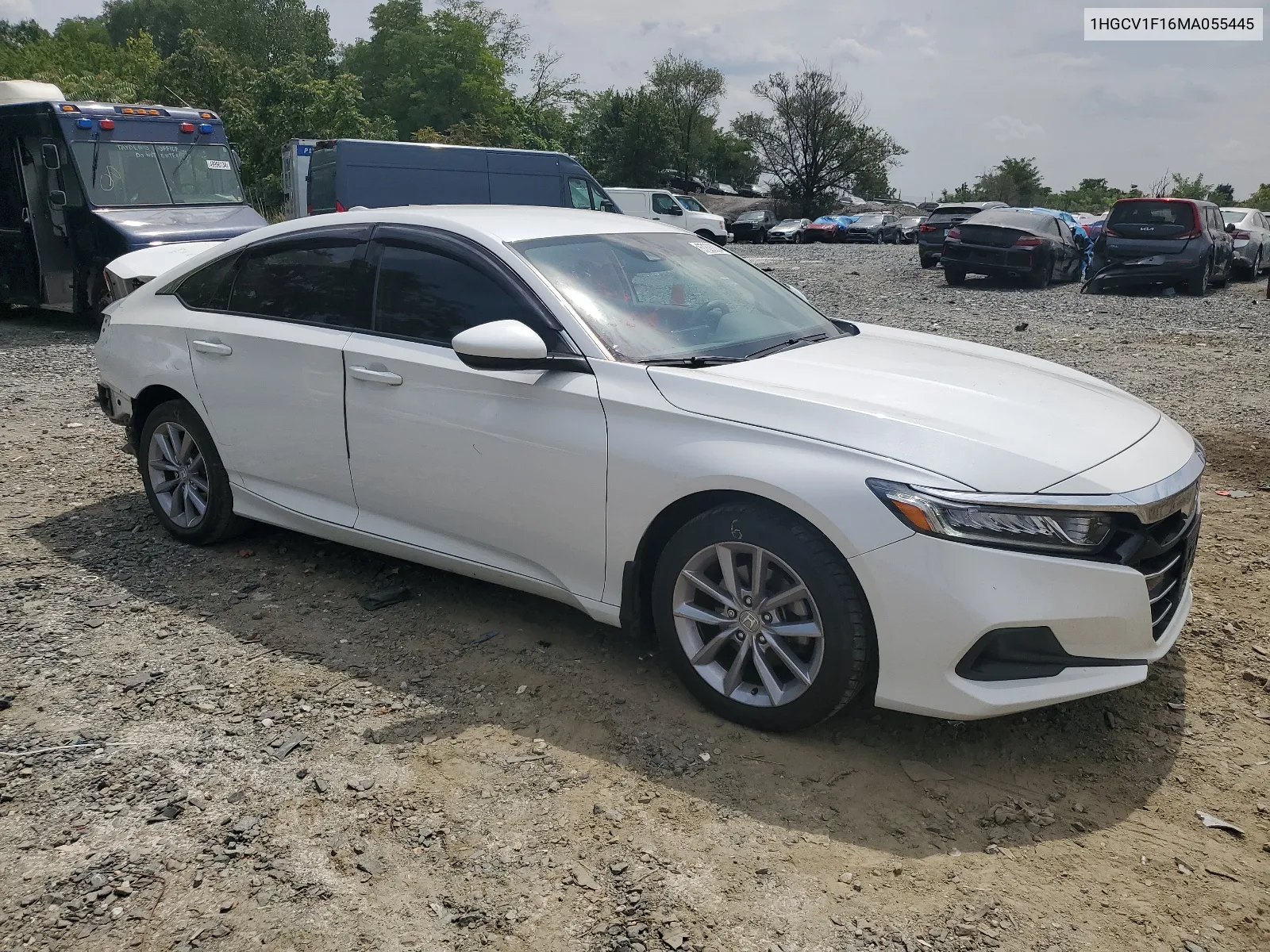 2021 Honda Accord Lx VIN: 1HGCV1F16MA055445 Lot: 67892004