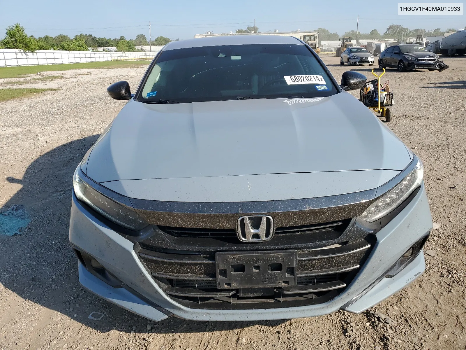 2021 Honda Accord Sport Se VIN: 1HGCV1F40MA010933 Lot: 68020214