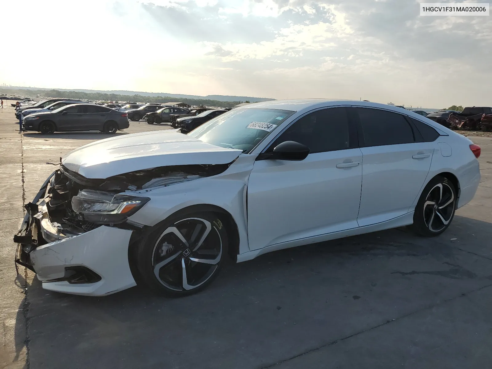 2021 Honda Accord Sport VIN: 1HGCV1F31MA020006 Lot: 68248254