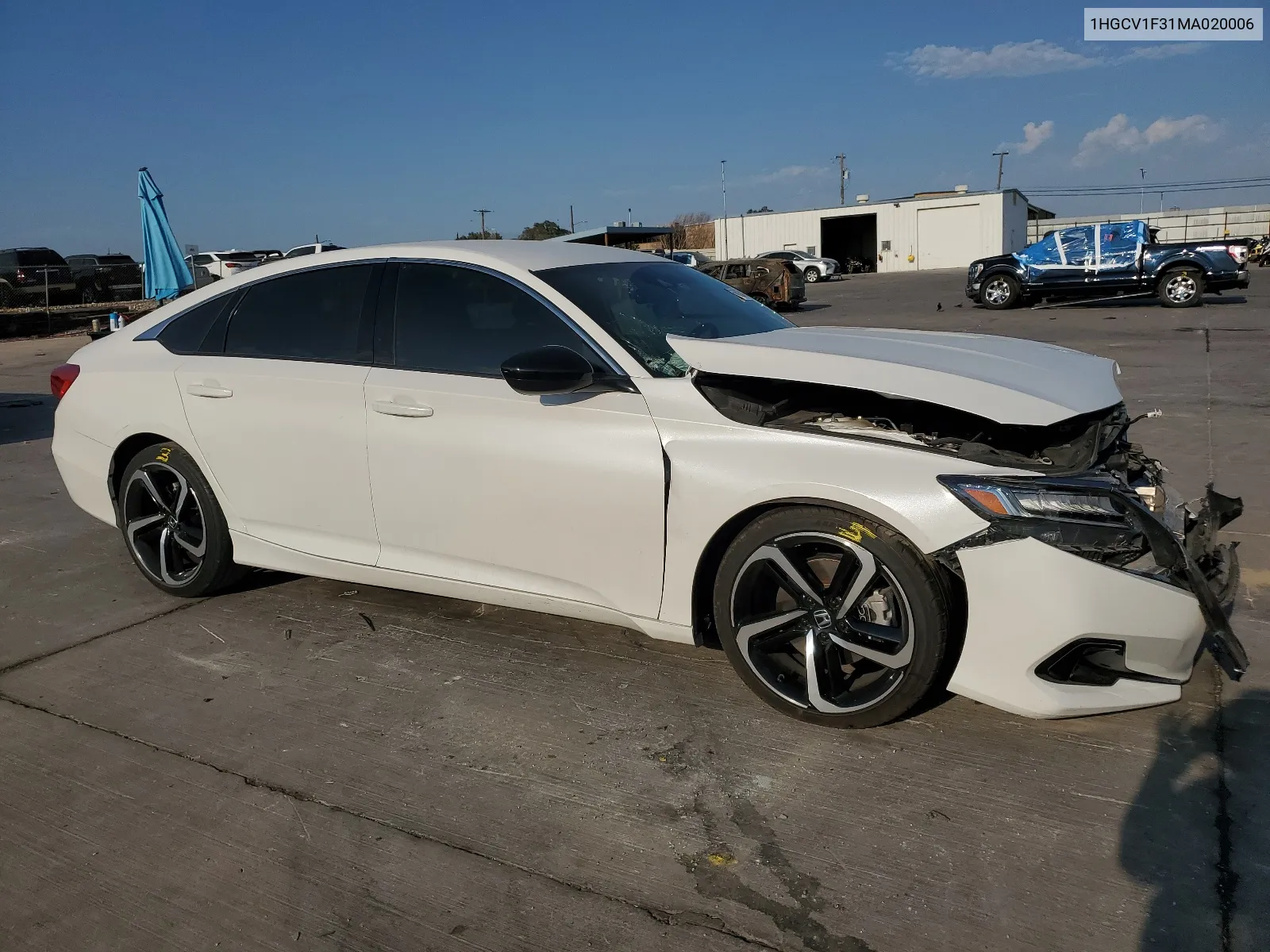 2021 Honda Accord Sport VIN: 1HGCV1F31MA020006 Lot: 68248254