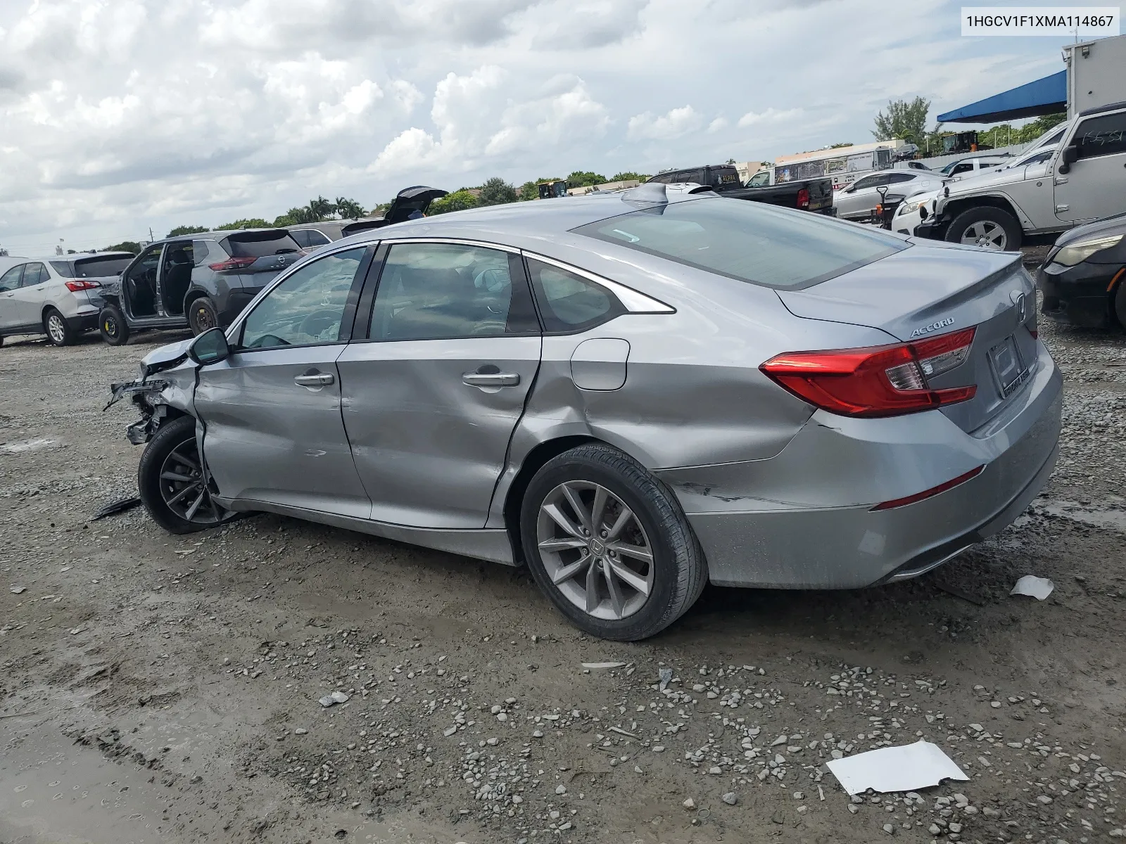 2021 Honda Accord Lx VIN: 1HGCV1F1XMA114867 Lot: 68262204