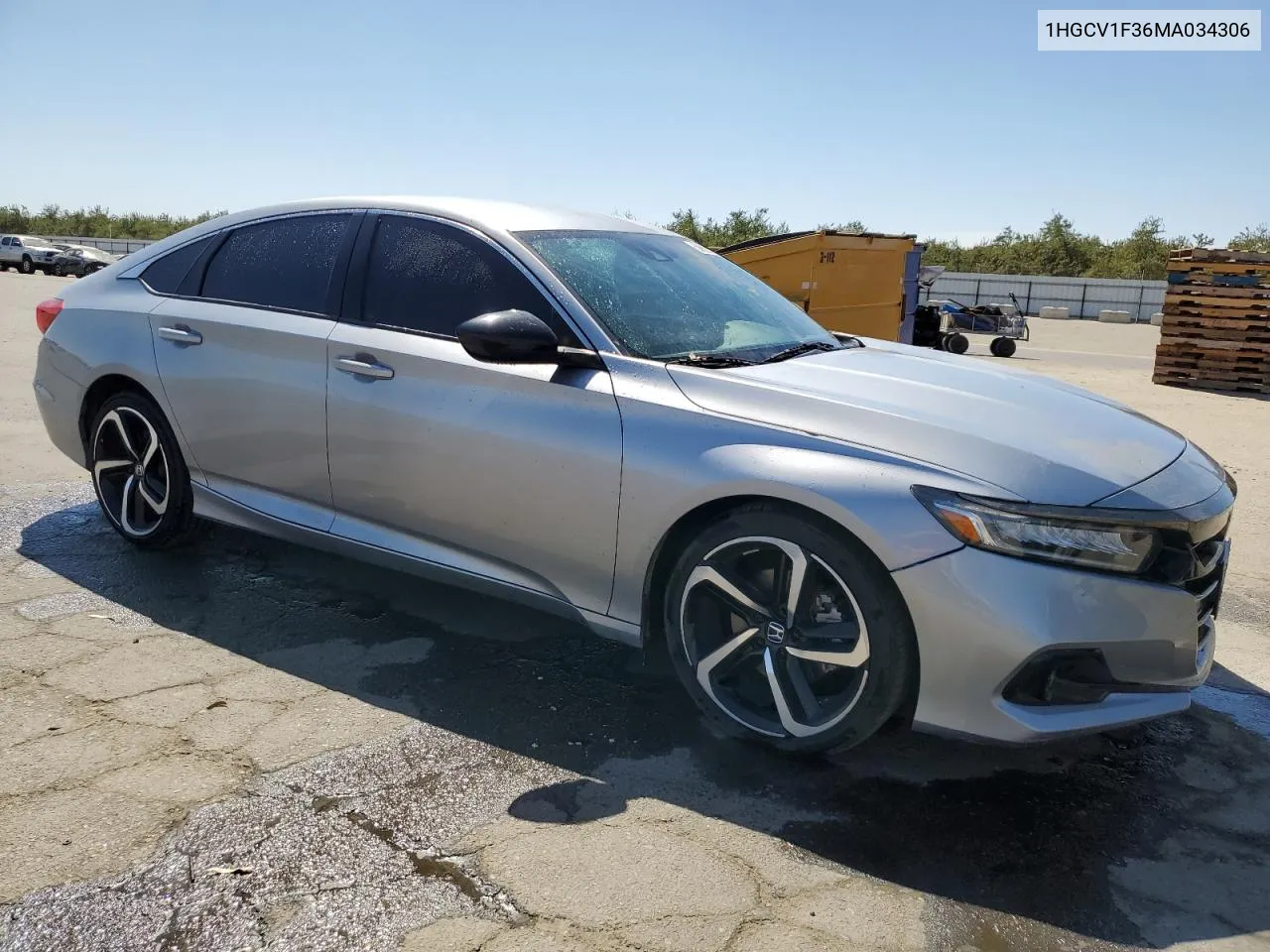 2021 Honda Accord Sport VIN: 1HGCV1F36MA034306 Lot: 68928724