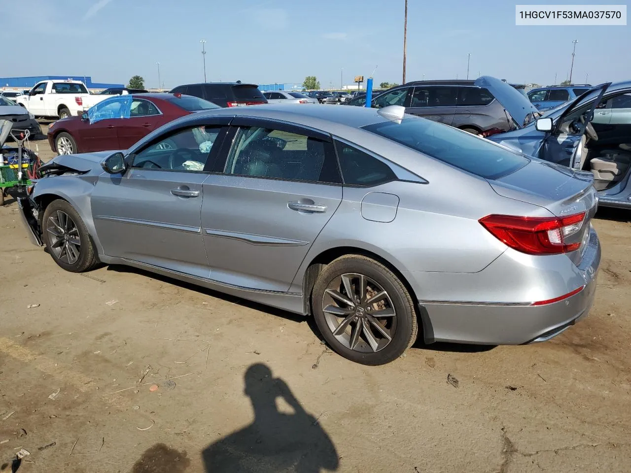 2021 Honda Accord Exl VIN: 1HGCV1F53MA037570 Lot: 68991954