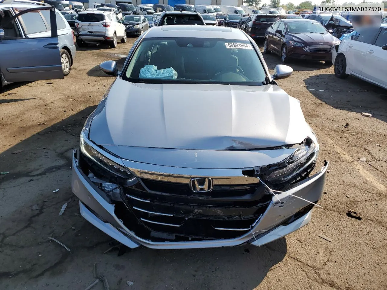 2021 Honda Accord Exl VIN: 1HGCV1F53MA037570 Lot: 68991954