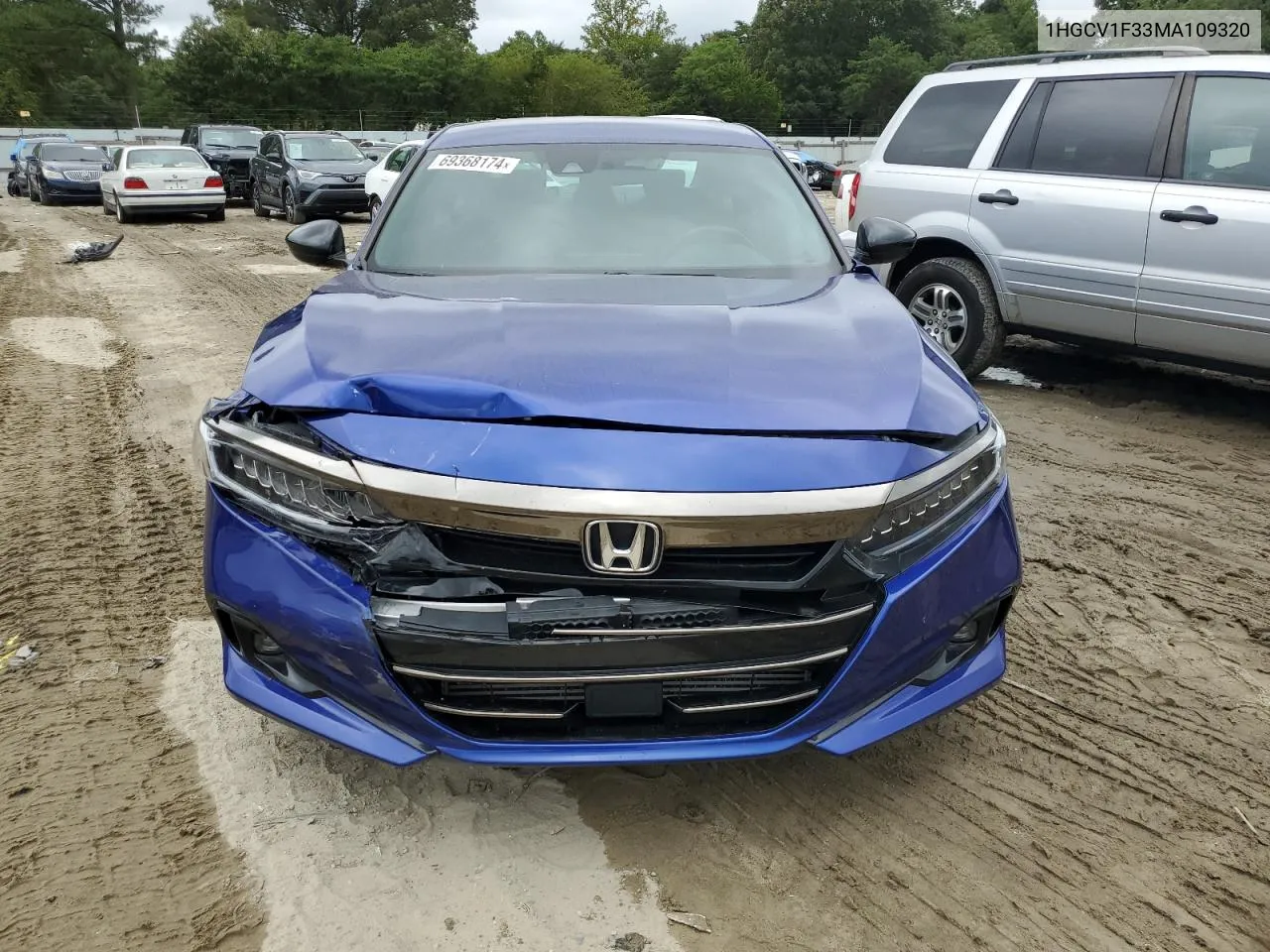 2021 Honda Accord Sport VIN: 1HGCV1F33MA109320 Lot: 69368174