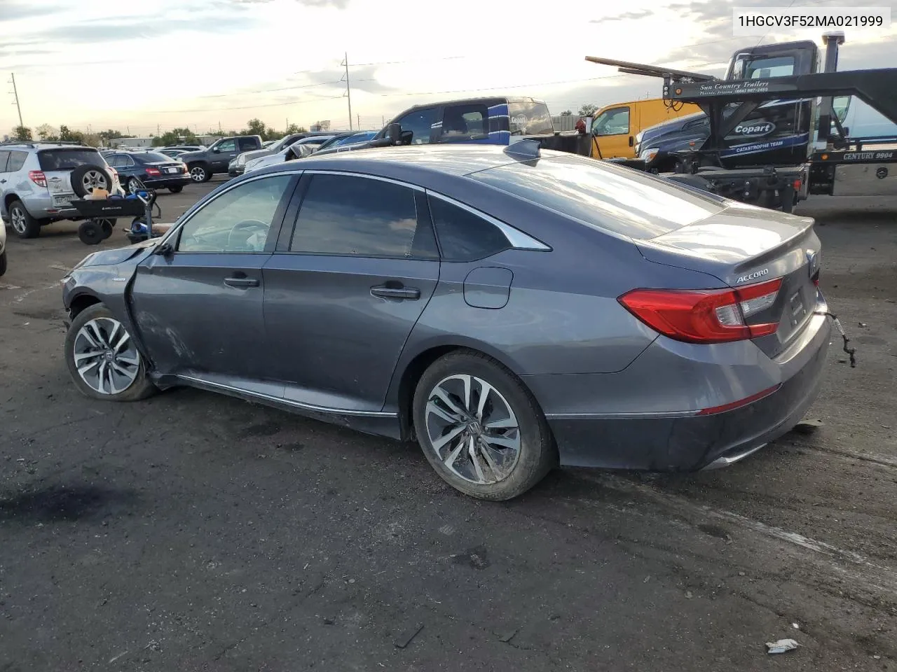 2021 Honda Accord Hybrid Exl VIN: 1HGCV3F52MA021999 Lot: 69503174