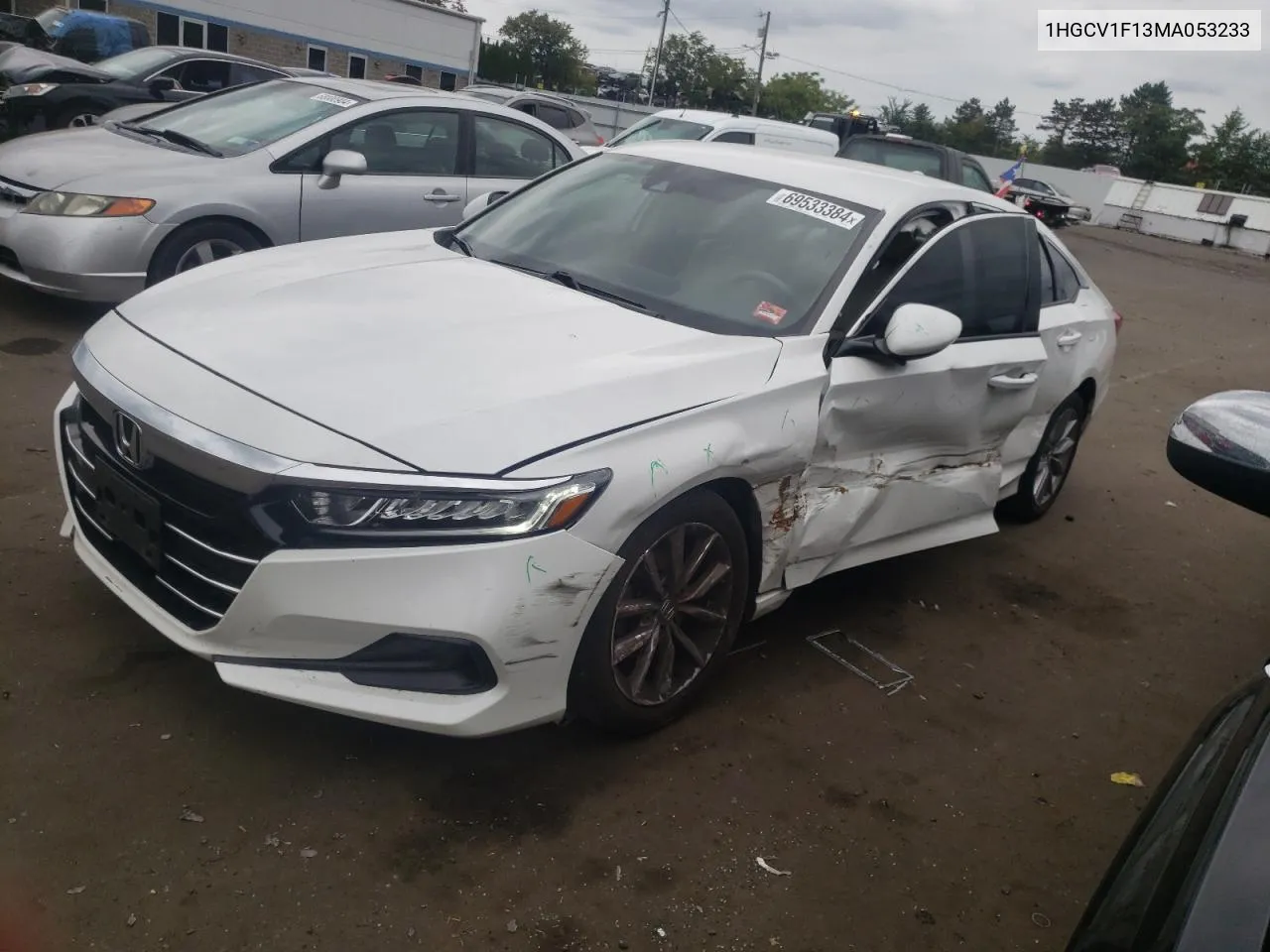 2021 Honda Accord Lx VIN: 1HGCV1F13MA053233 Lot: 69533384