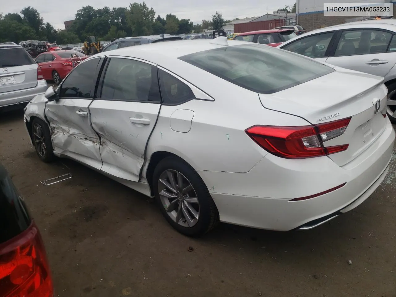 2021 Honda Accord Lx VIN: 1HGCV1F13MA053233 Lot: 69533384