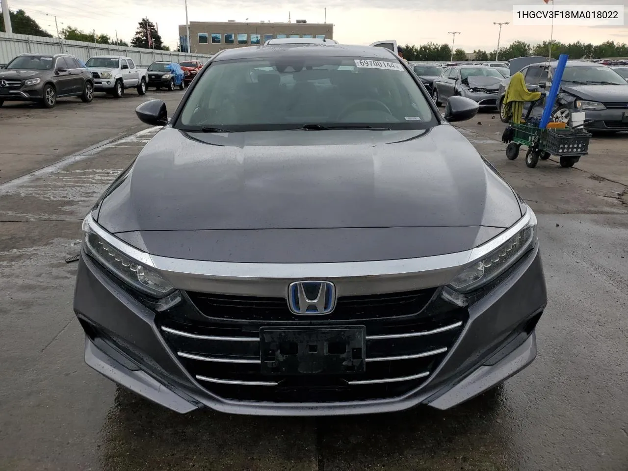 2021 Honda Accord Hybrid VIN: 1HGCV3F18MA018022 Lot: 69700144