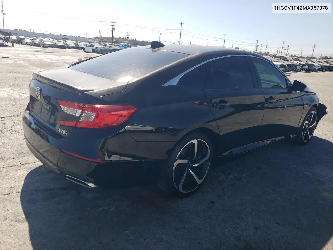 1HGCV1F42MA057378 2021 Honda Accord Sport Se