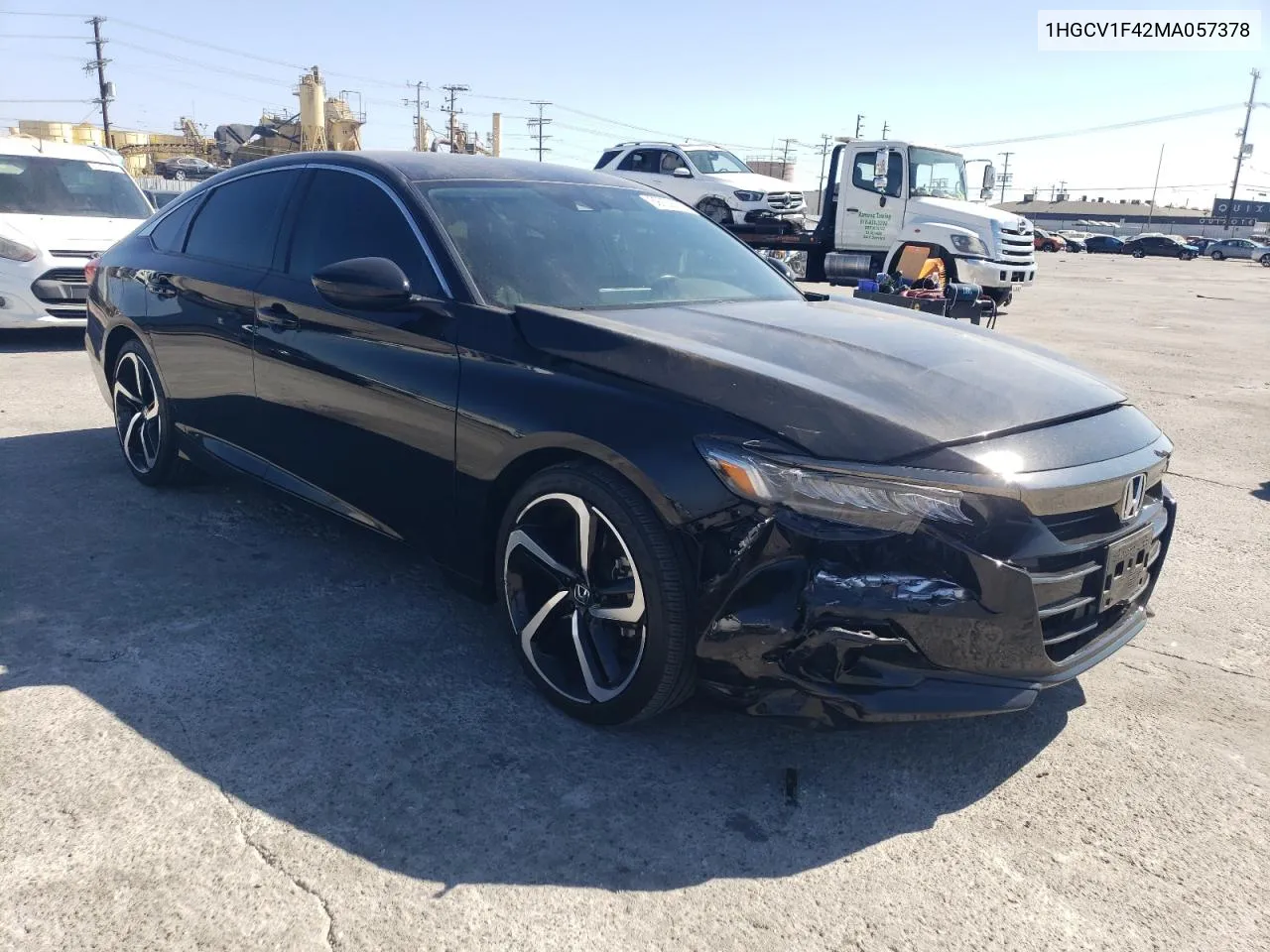 2021 Honda Accord Sport Se VIN: 1HGCV1F42MA057378 Lot: 69709184