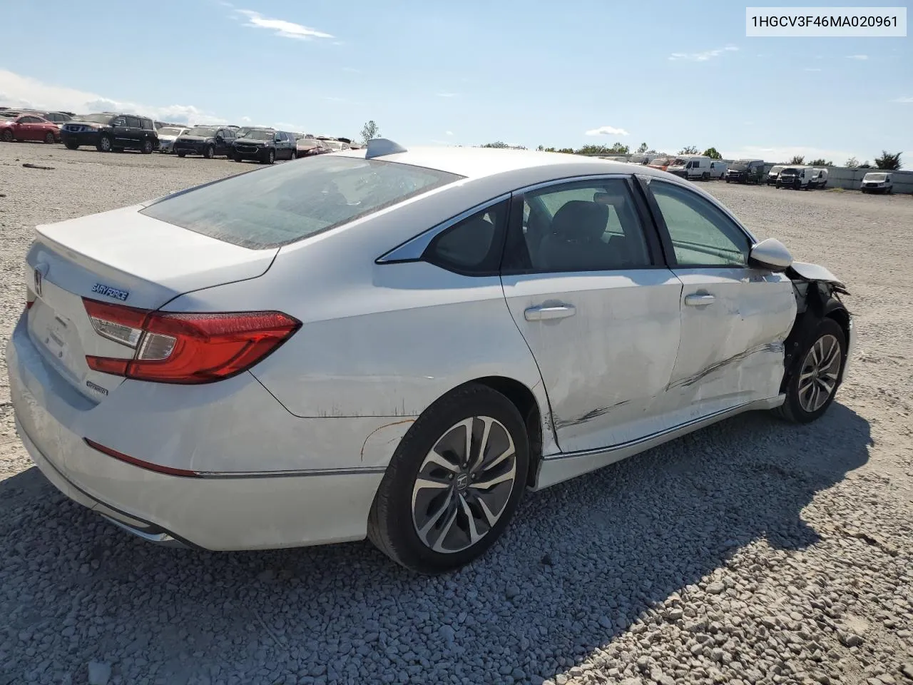 1HGCV3F46MA020961 2021 Honda Accord Hybrid Ex