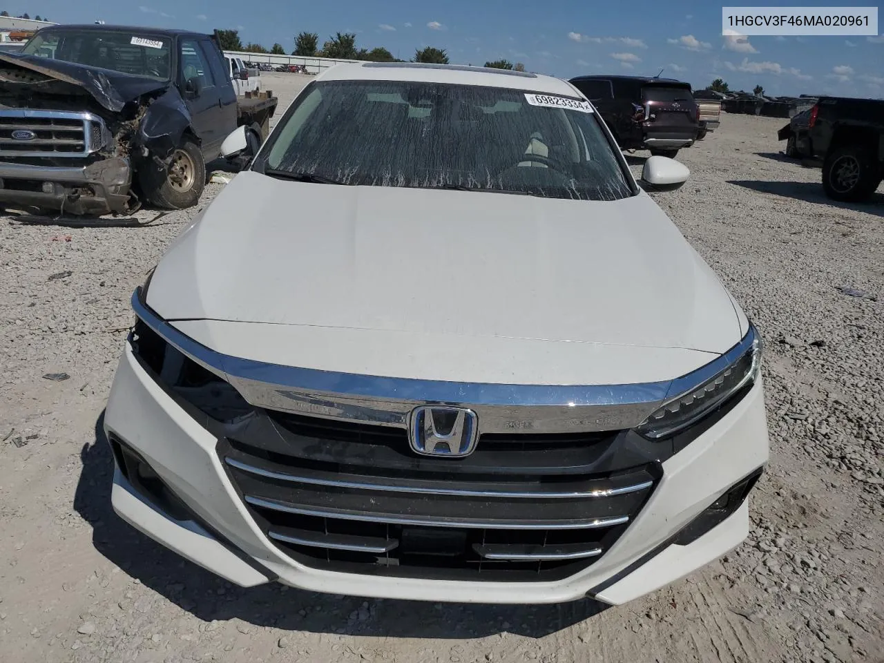 2021 Honda Accord Hybrid Ex VIN: 1HGCV3F46MA020961 Lot: 69823334