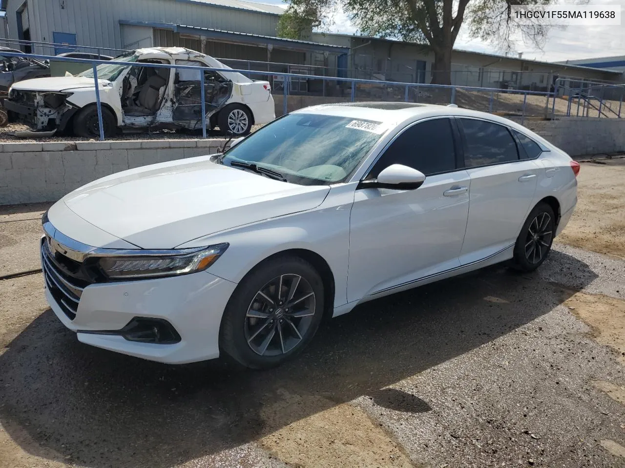 2021 Honda Accord Exl VIN: 1HGCV1F55MA119638 Lot: 69878204