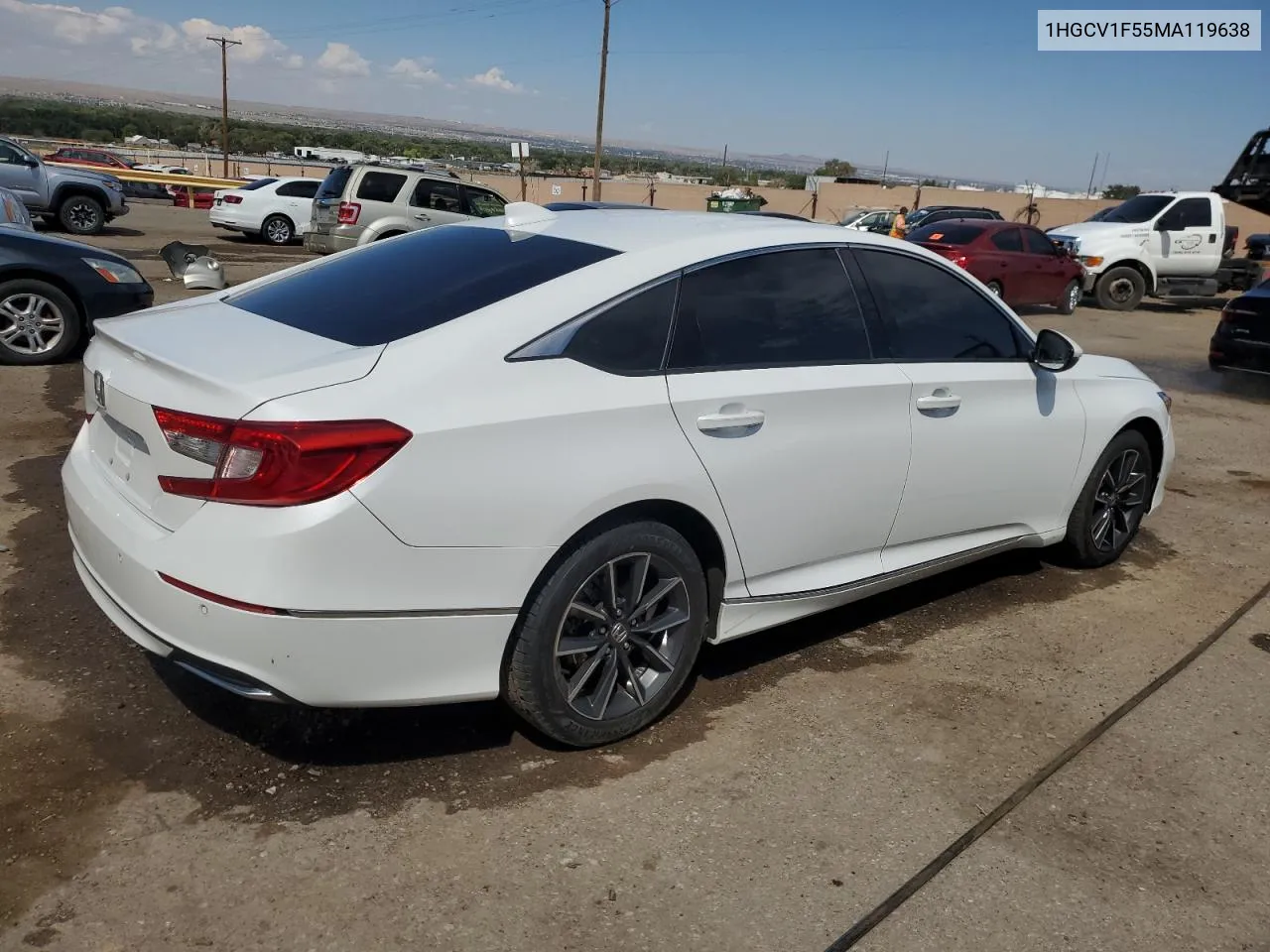 2021 Honda Accord Exl VIN: 1HGCV1F55MA119638 Lot: 69878204