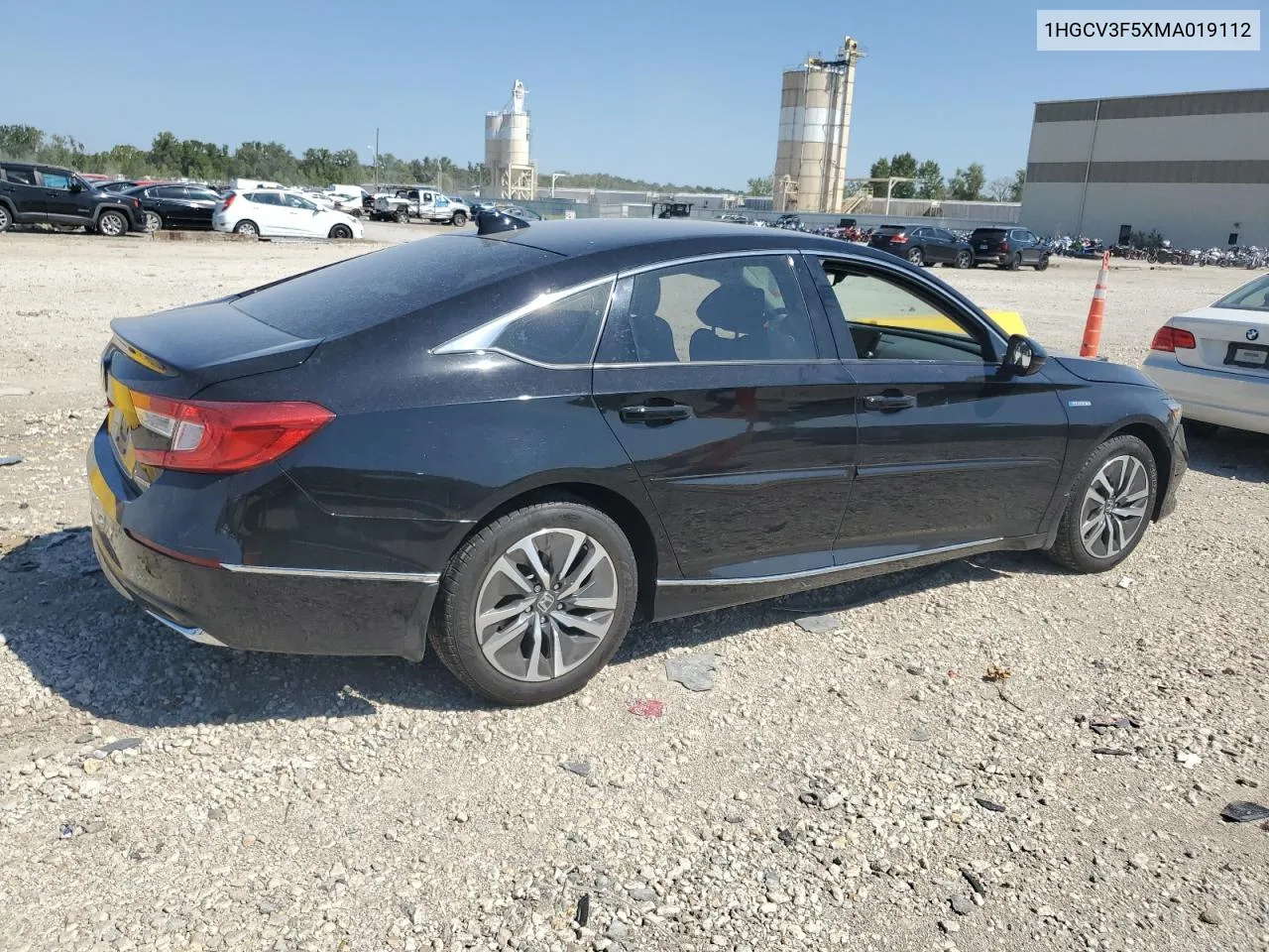 2021 Honda Accord Hybrid Exl VIN: 1HGCV3F5XMA019112 Lot: 70231894