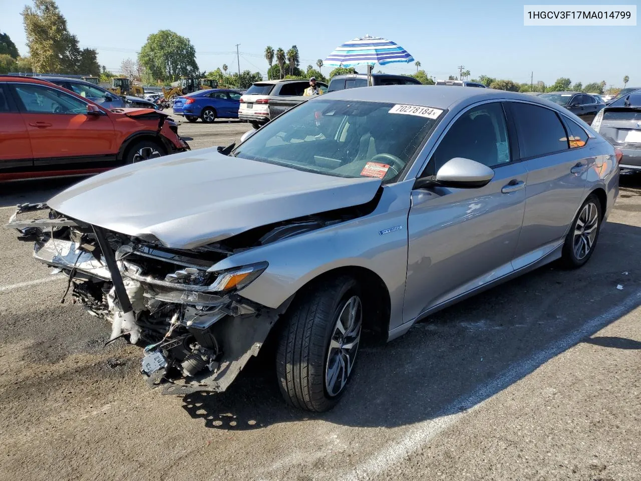 1HGCV3F17MA014799 2021 Honda Accord Hybrid