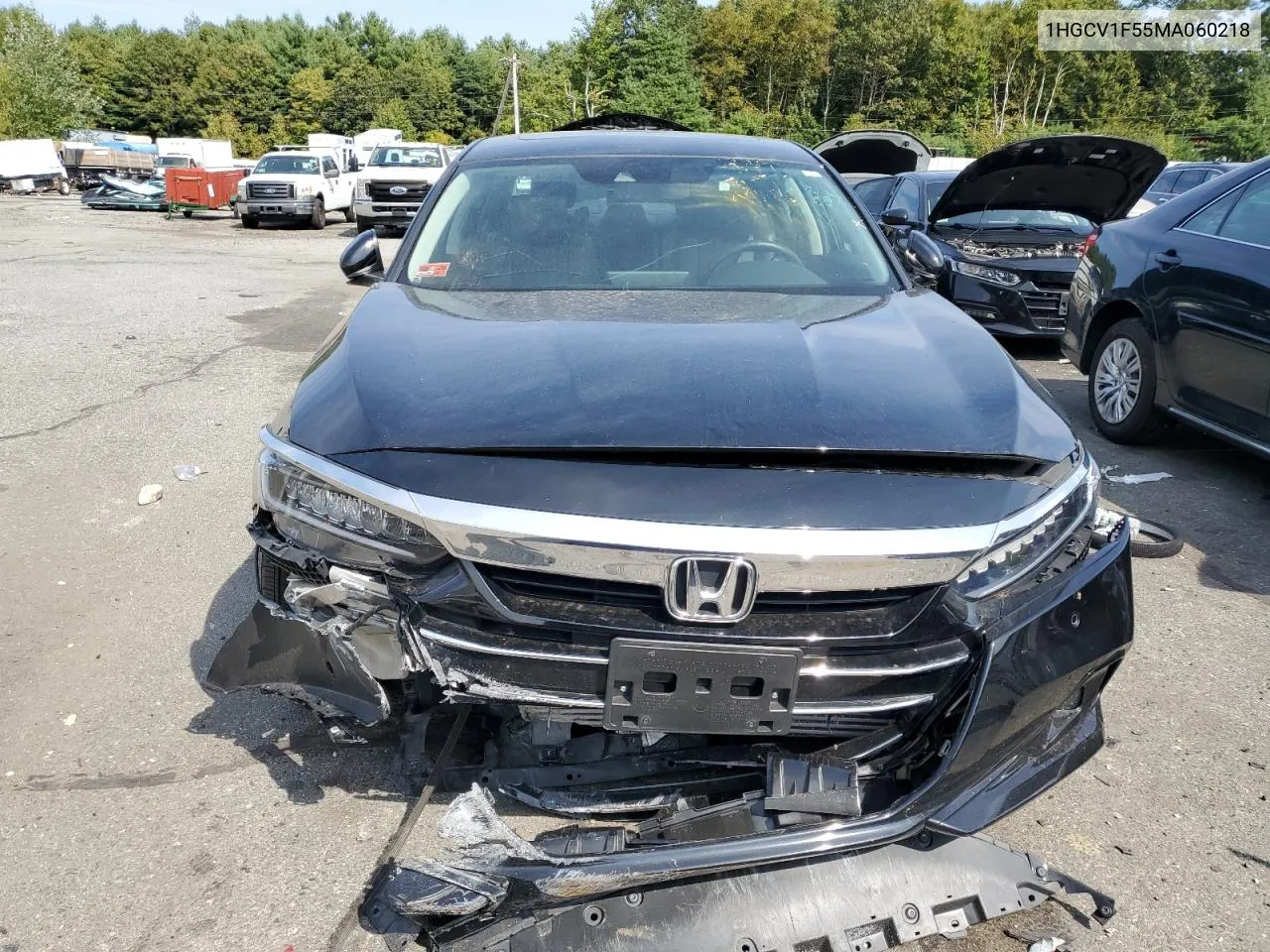 2021 Honda Accord Exl VIN: 1HGCV1F55MA060218 Lot: 70330754