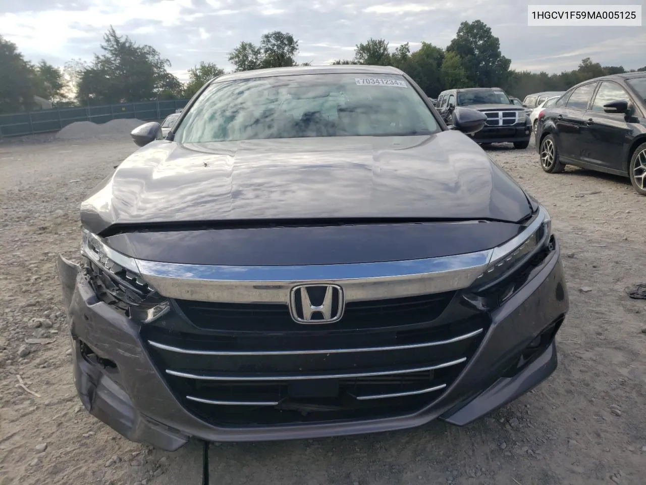 2021 Honda Accord Exl VIN: 1HGCV1F59MA005125 Lot: 70341234