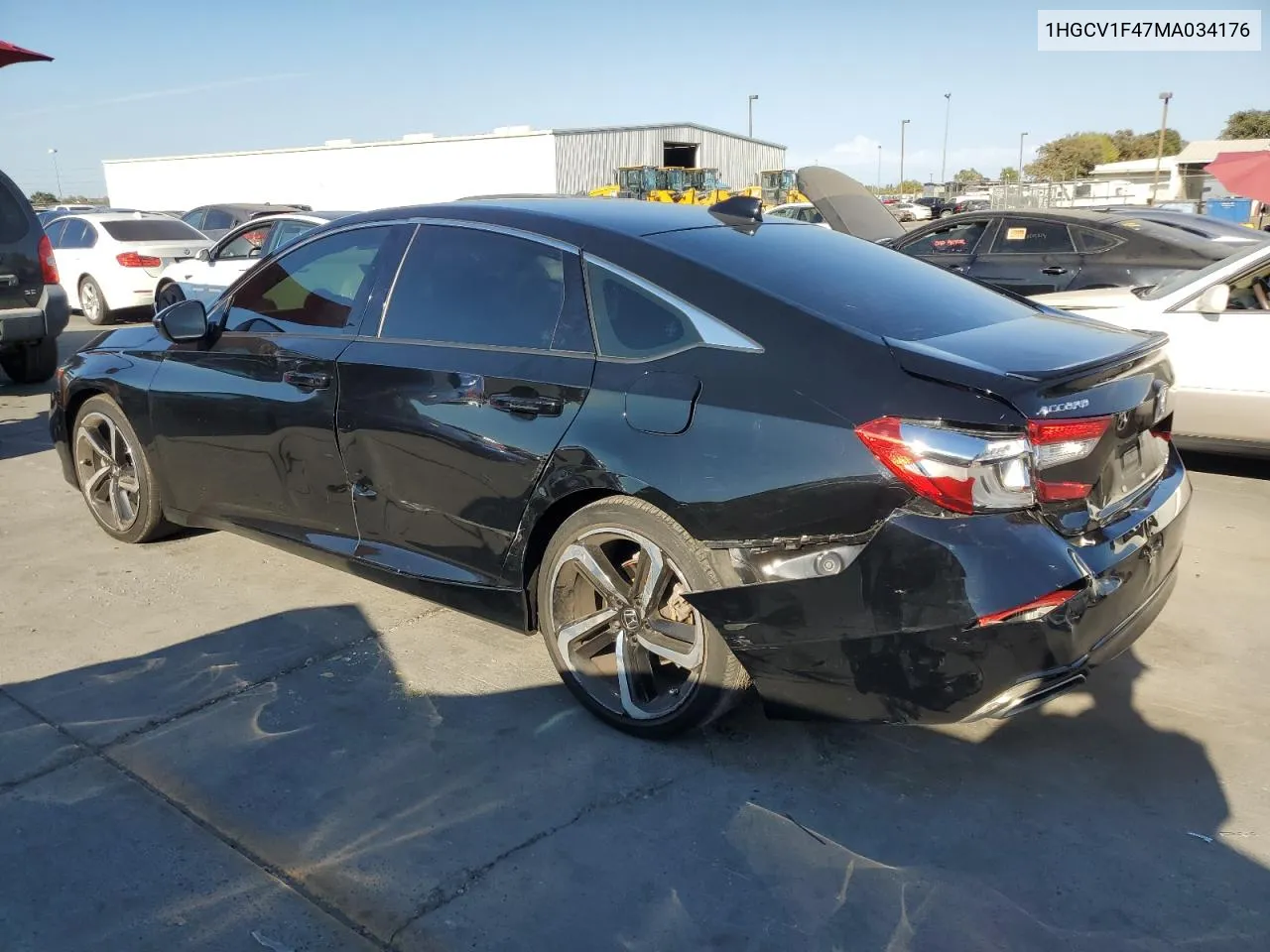 2021 Honda Accord Sport Se VIN: 1HGCV1F47MA034176 Lot: 70437164