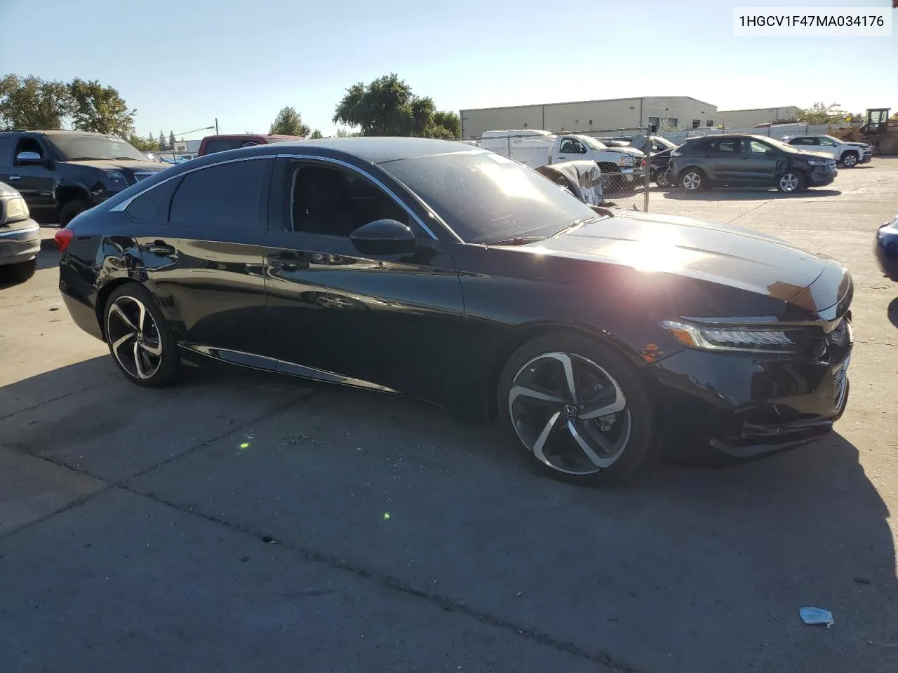 2021 Honda Accord Sport Se VIN: 1HGCV1F47MA034176 Lot: 70437164