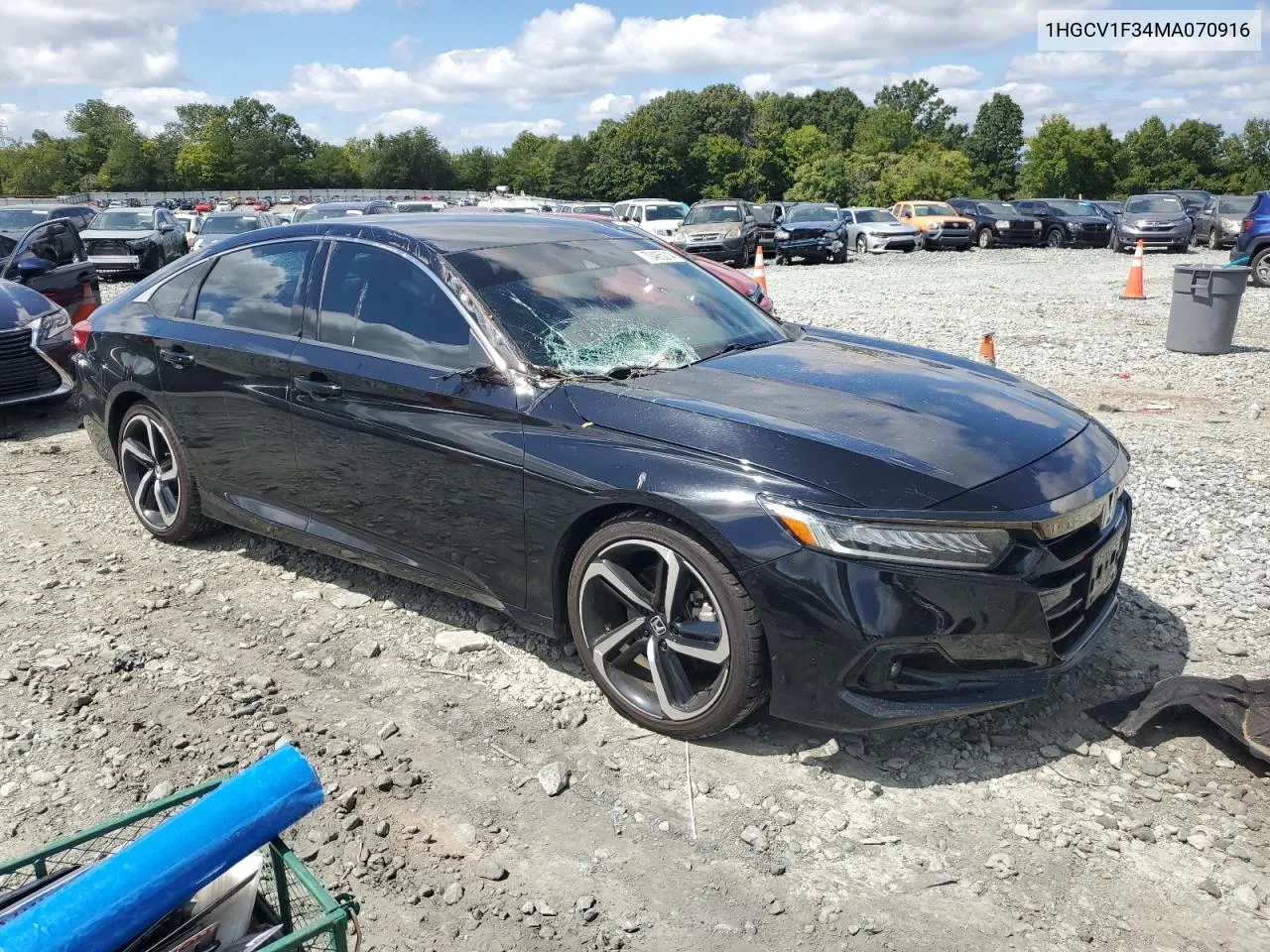 2021 Honda Accord Sport VIN: 1HGCV1F34MA070916 Lot: 70465214