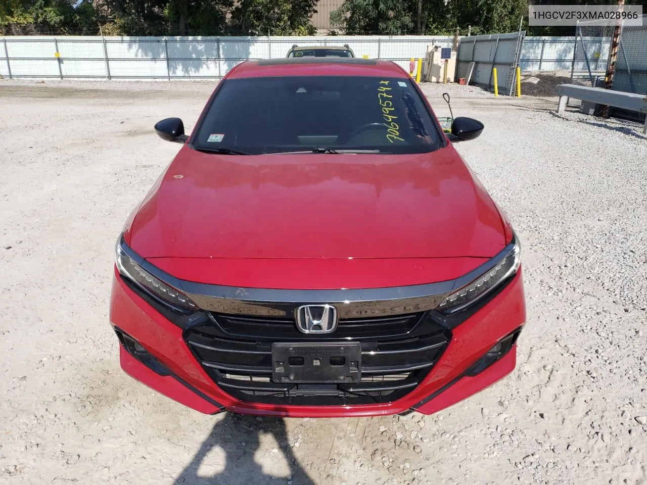 2021 Honda Accord Sport VIN: 1HGCV2F3XMA028966 Lot: 70649574