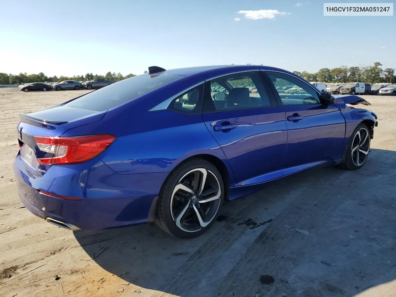 2021 Honda Accord Sport VIN: 1HGCV1F32MA051247 Lot: 70810894