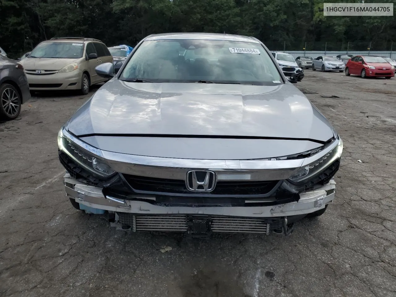 2021 Honda Accord Lx VIN: 1HGCV1F16MA044705 Lot: 71044884