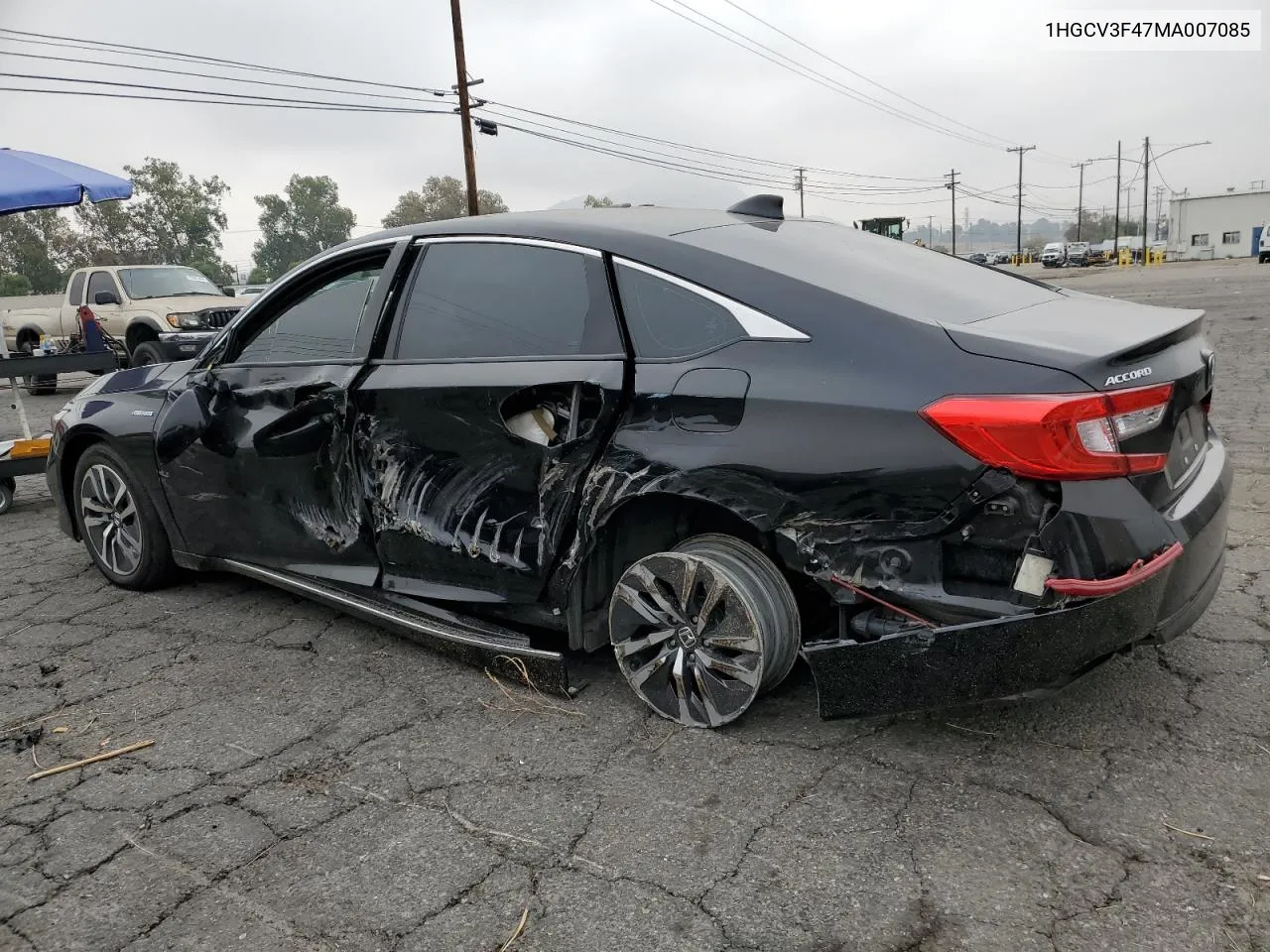 2021 Honda Accord Hybrid Ex VIN: 1HGCV3F47MA007085 Lot: 71091474