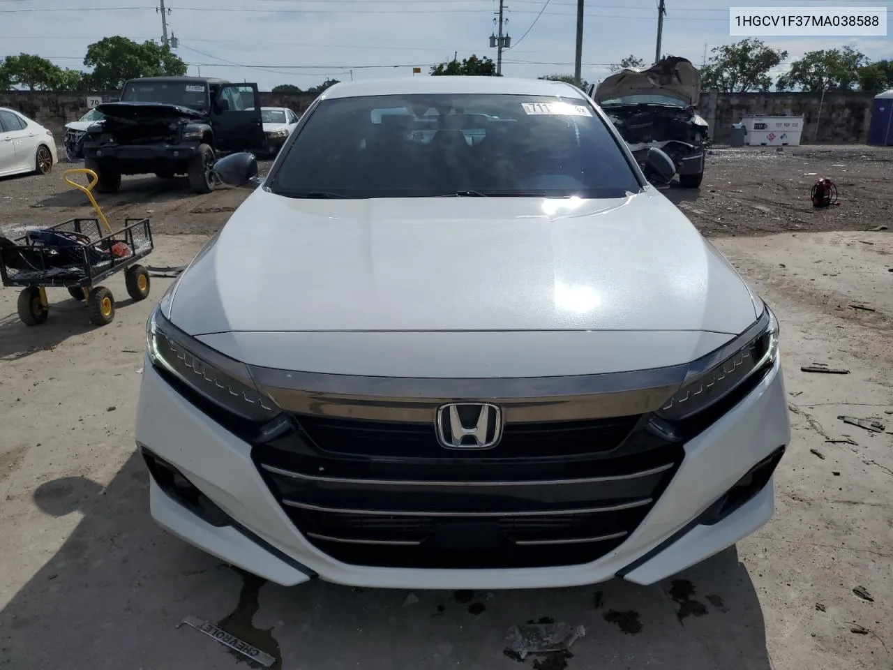 2021 Honda Accord Sport VIN: 1HGCV1F37MA038588 Lot: 71110014