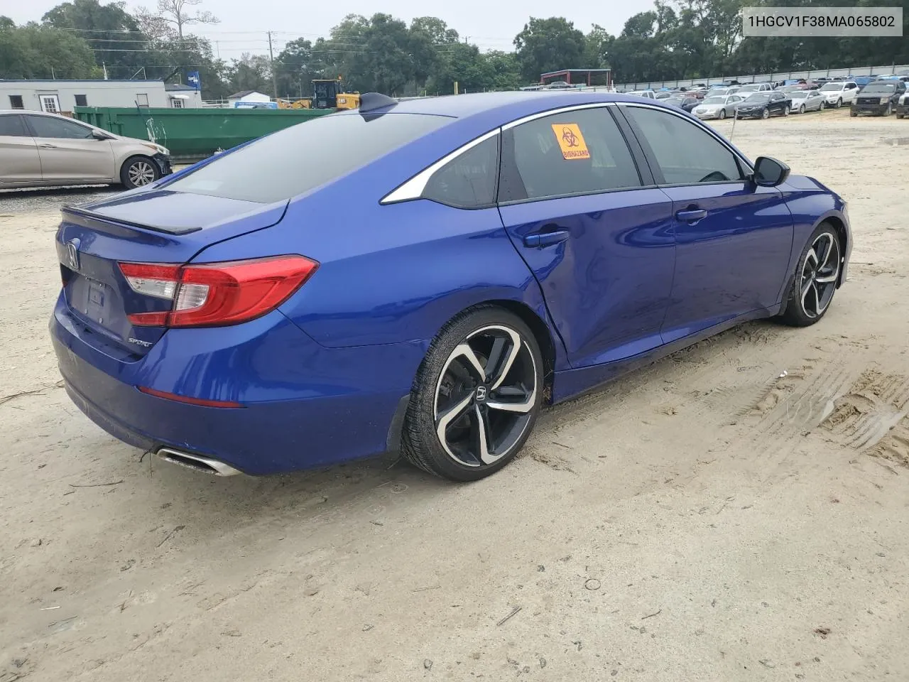 2021 Honda Accord Sport VIN: 1HGCV1F38MA065802 Lot: 71211594