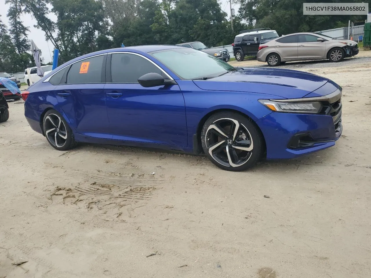 2021 Honda Accord Sport VIN: 1HGCV1F38MA065802 Lot: 71211594