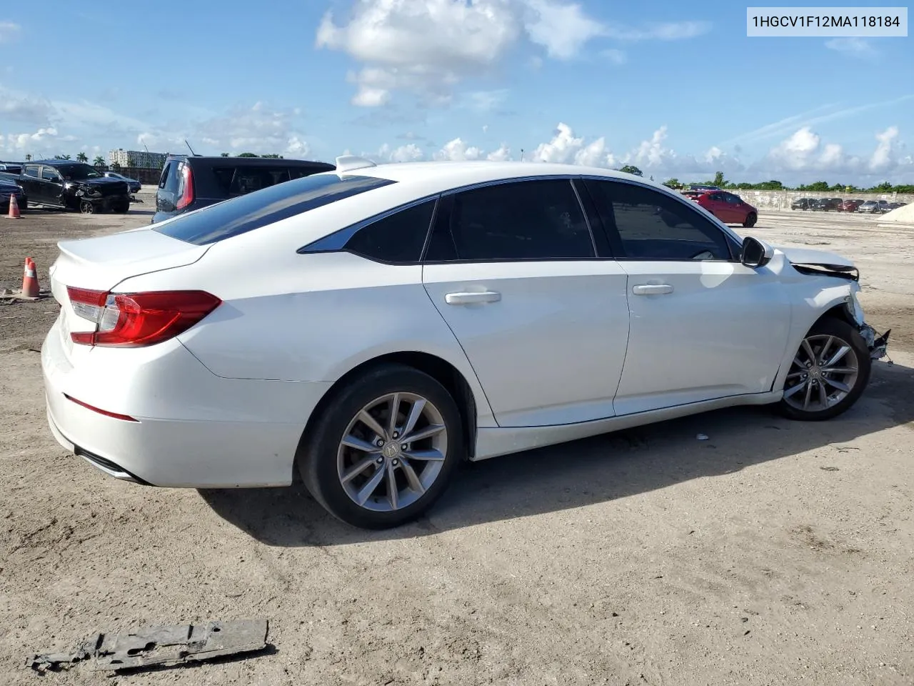 2021 Honda Accord Lx VIN: 1HGCV1F12MA118184 Lot: 71231844