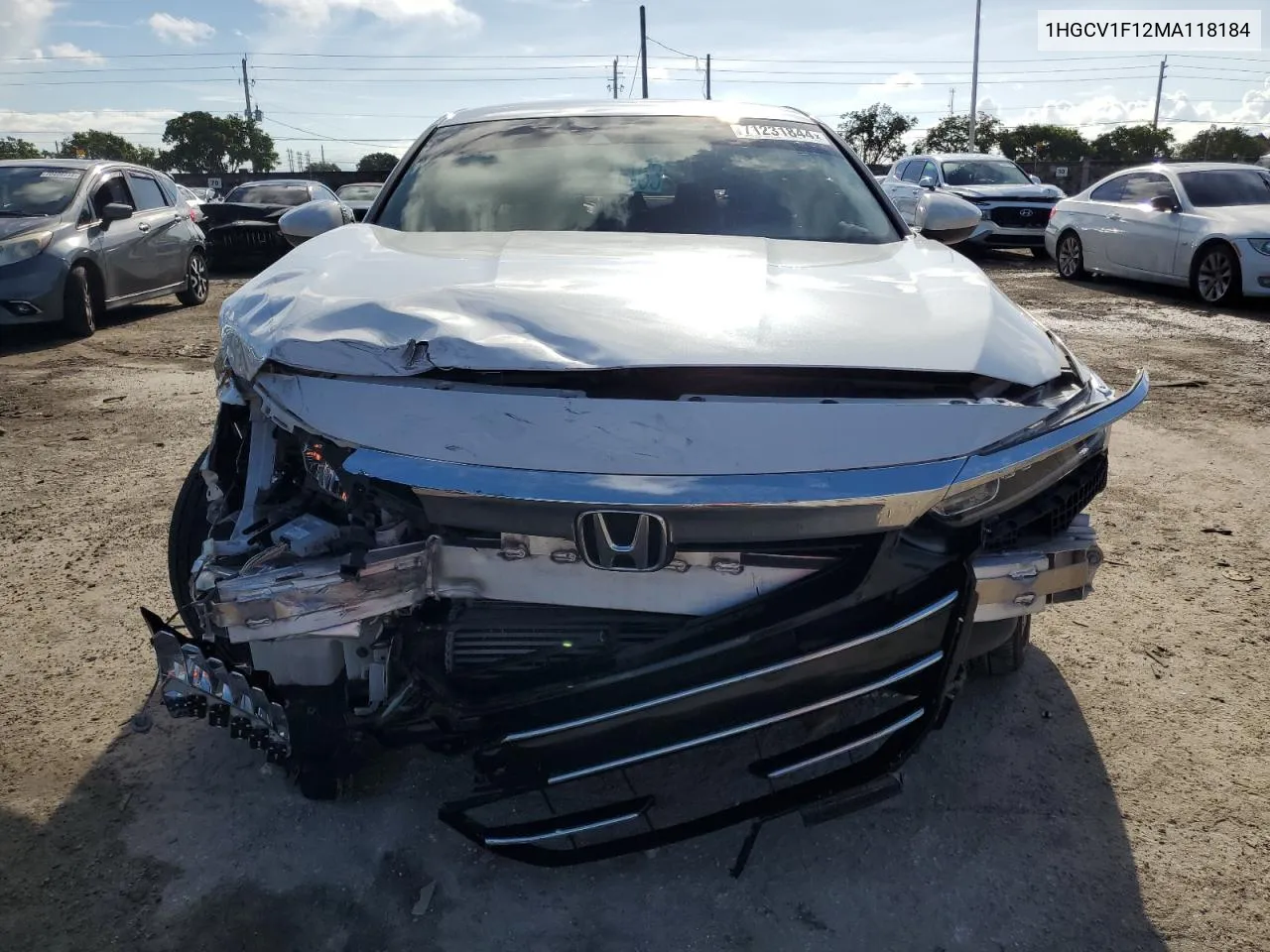 2021 Honda Accord Lx VIN: 1HGCV1F12MA118184 Lot: 71231844