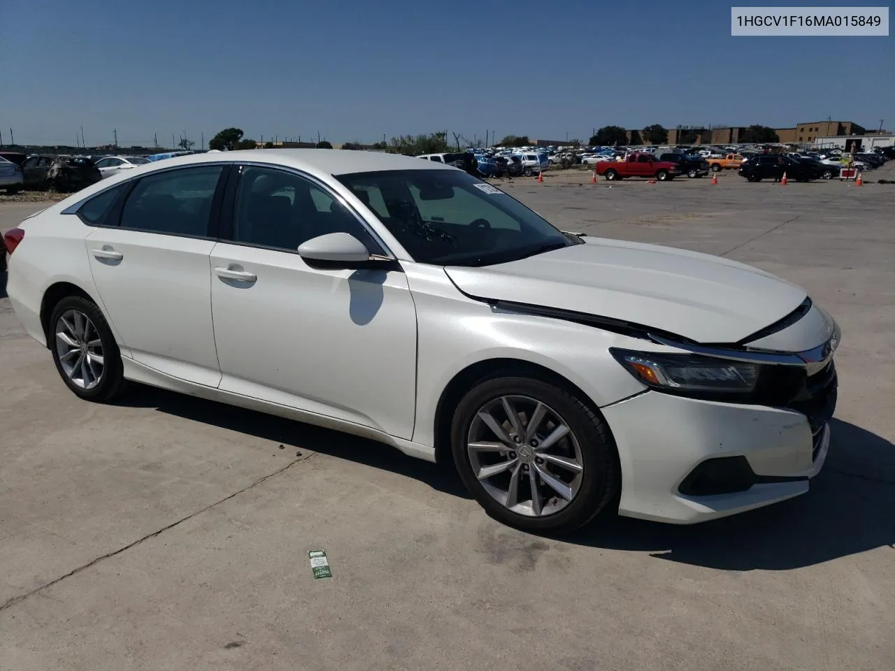 2021 Honda Accord Lx VIN: 1HGCV1F16MA015849 Lot: 71275234