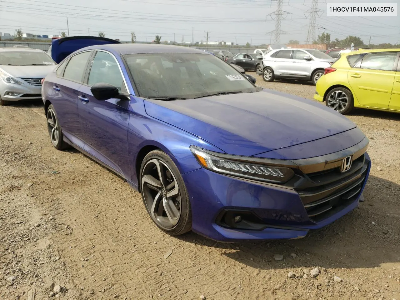 1HGCV1F41MA045576 2021 Honda Accord Sport Se