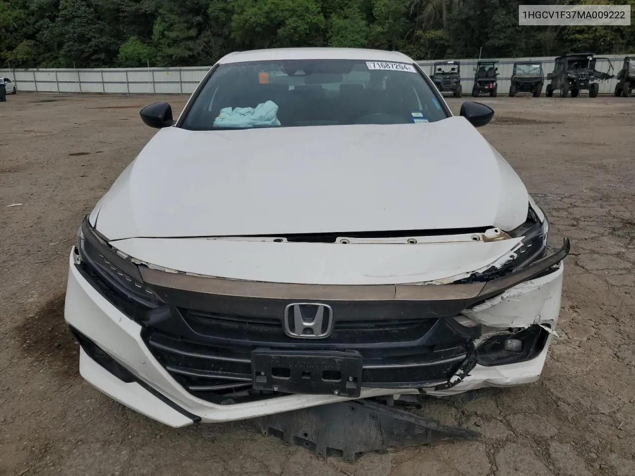 2021 Honda Accord Sport VIN: 1HGCV1F37MA009222 Lot: 71687204