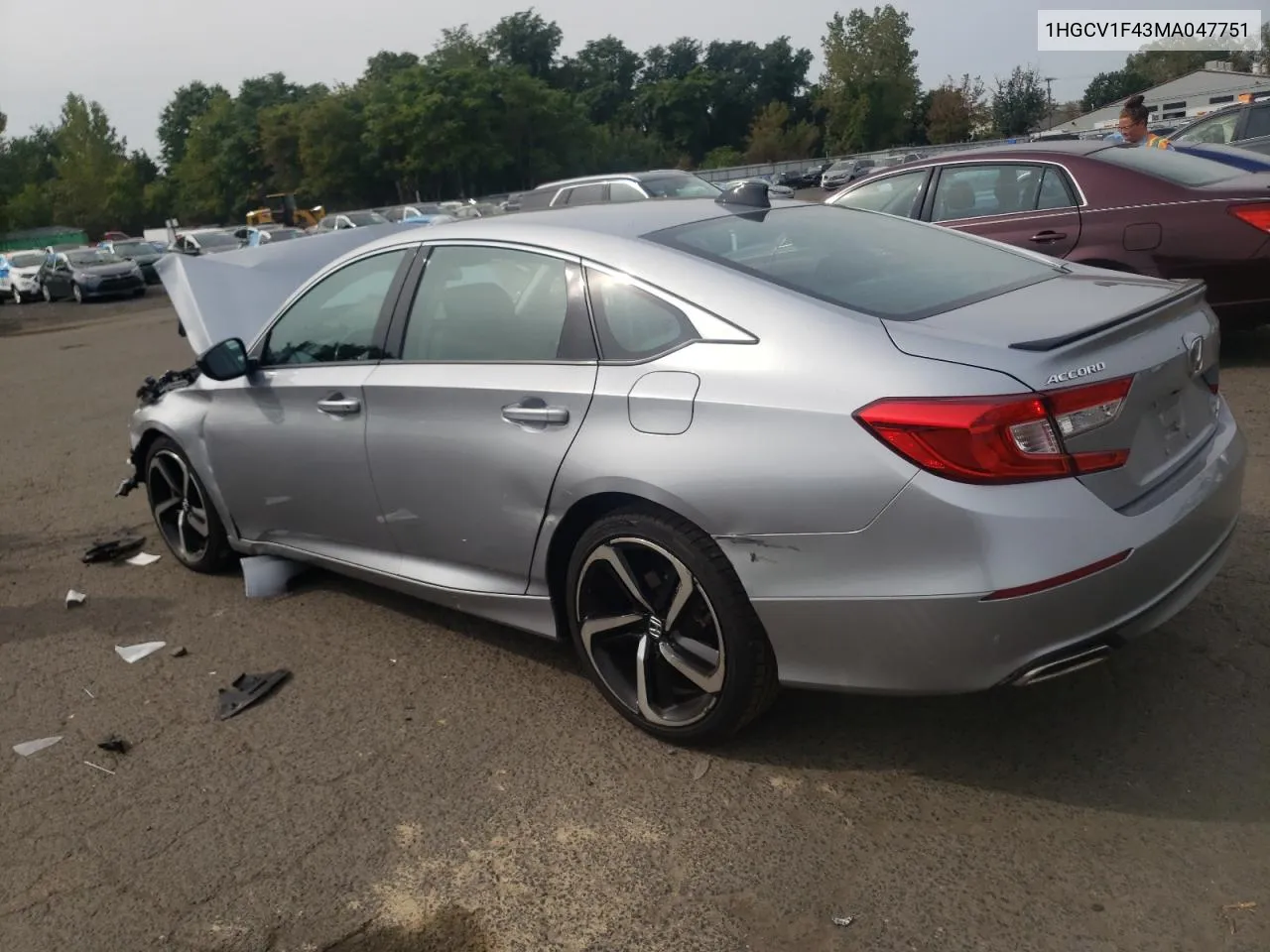 1HGCV1F43MA047751 2021 Honda Accord Sport Se