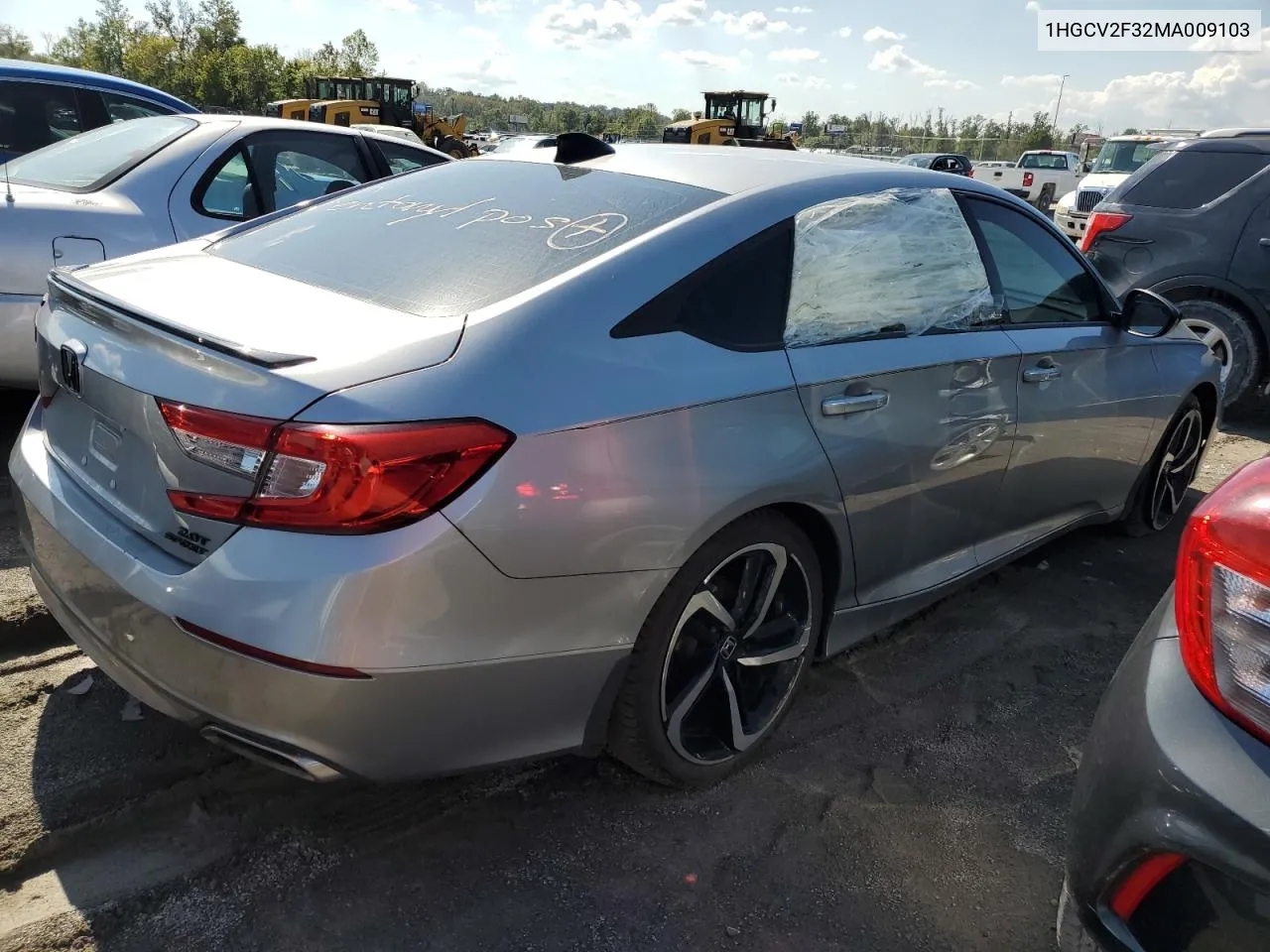 2021 Honda Accord Sport VIN: 1HGCV2F32MA009103 Lot: 71718904