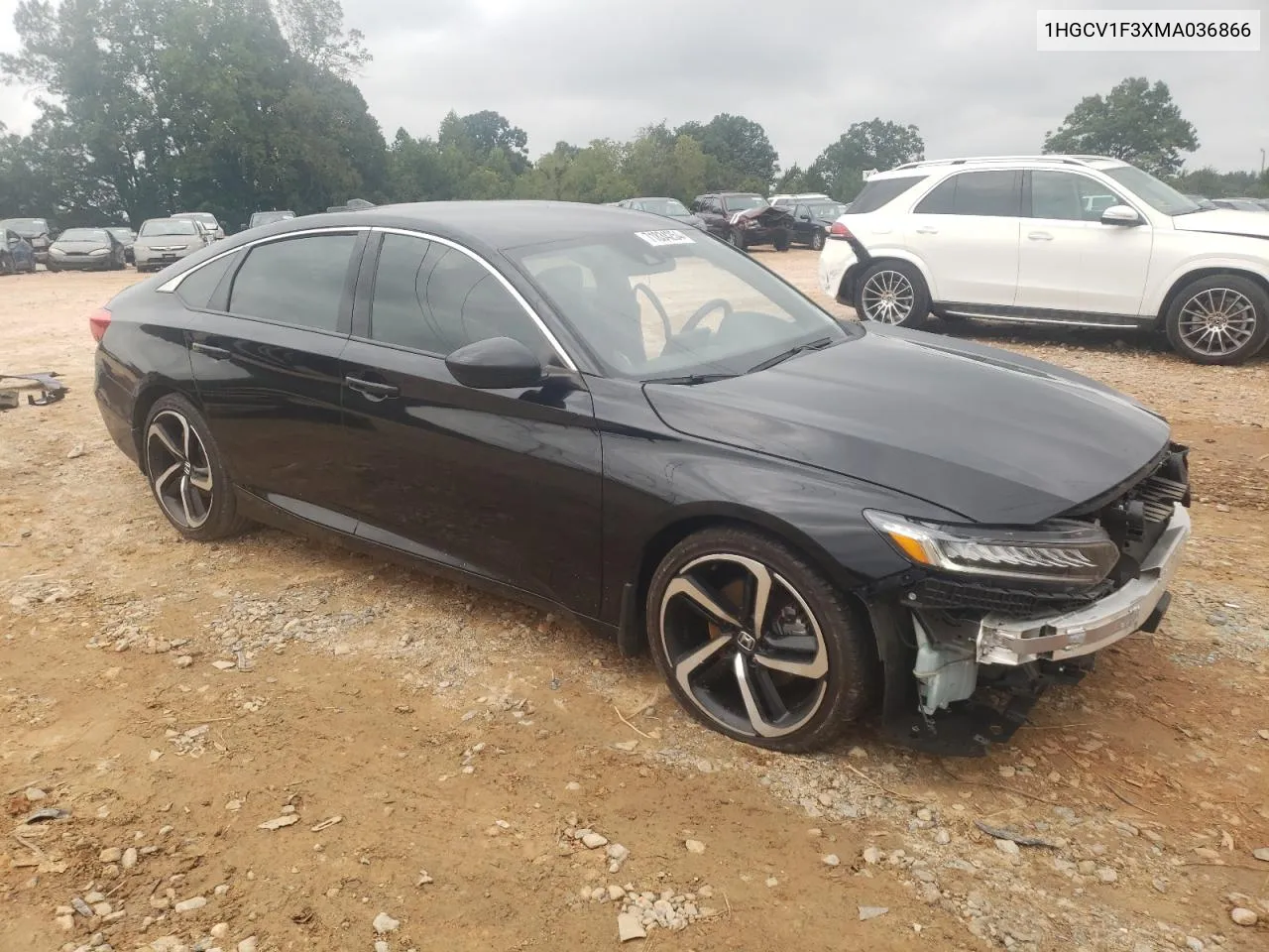 2021 Honda Accord Sport VIN: 1HGCV1F3XMA036866 Lot: 71834254