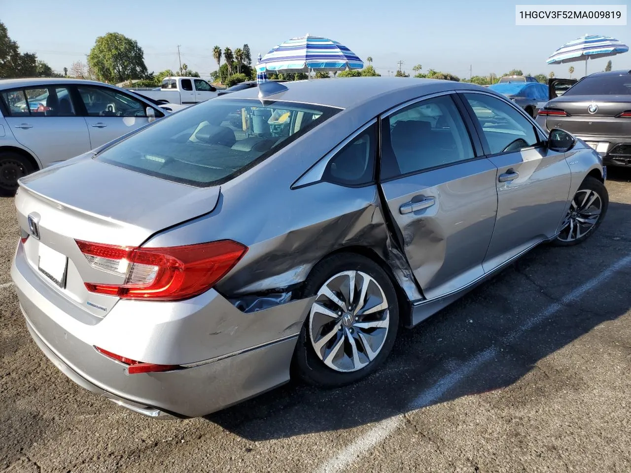 2021 Honda Accord Hybrid Exl VIN: 1HGCV3F52MA009819 Lot: 71856784