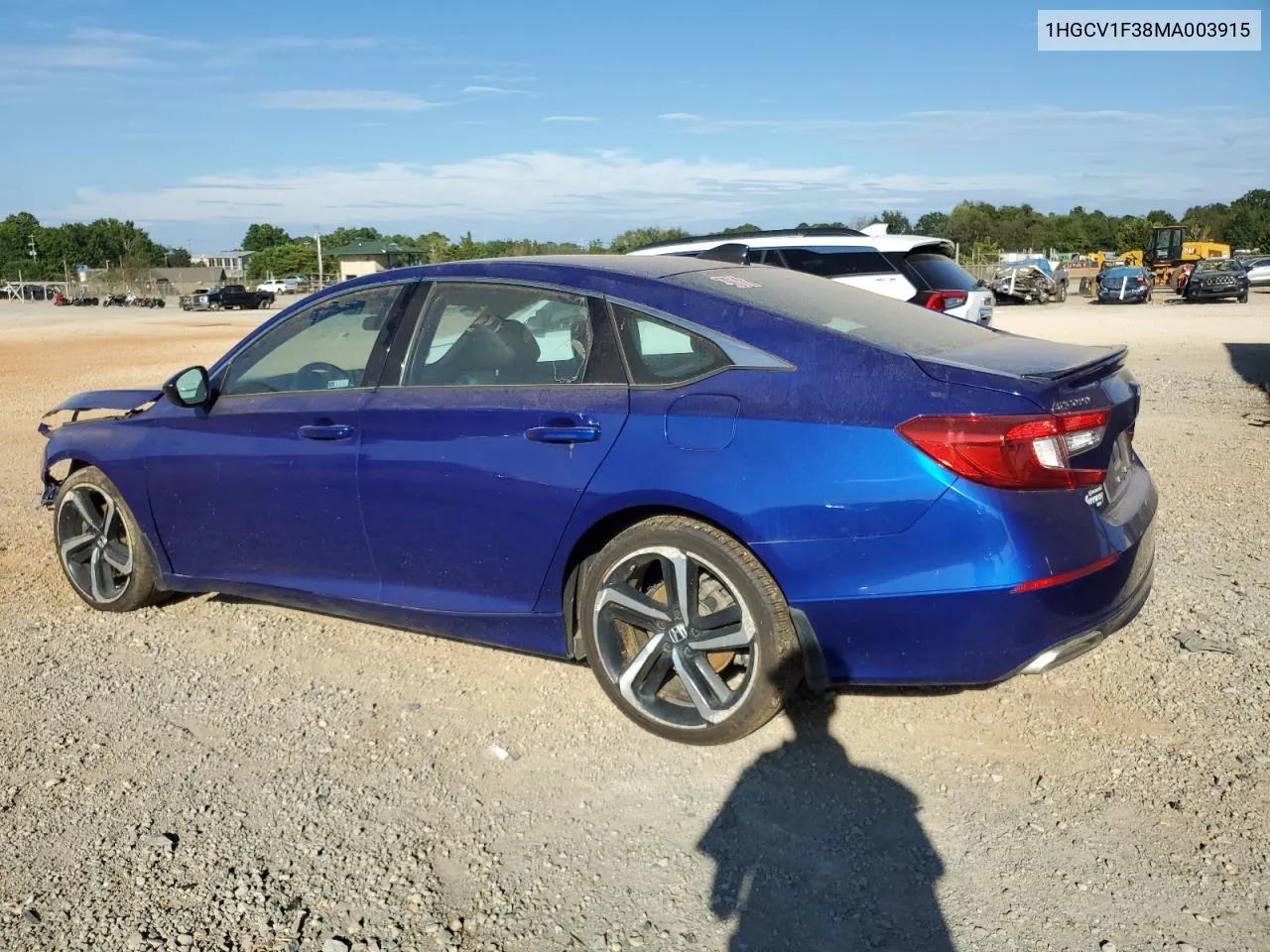 1HGCV1F38MA003915 2021 Honda Accord Sport