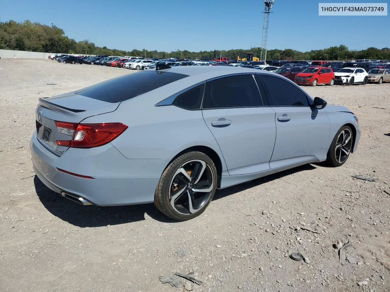 2021 Honda Accord Sport Se VIN: 1HGCV1F43MA073749 Lot: 72066284