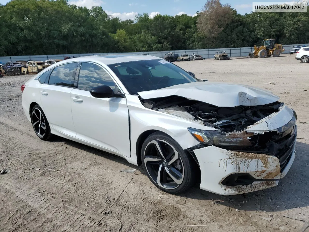 2021 Honda Accord Sport VIN: 1HGCV2F34MA017042 Lot: 72191014