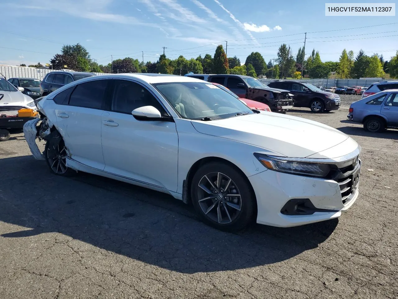 1HGCV1F52MA112307 2021 Honda Accord Exl